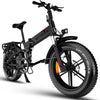 ENGWE Upgrade Folding Electric Bicycle for Adults 750W 48V16Ah Build-In Lithium Large Battey Long Range 20 * 4.0" Fat Tire E-Bike All Terrien Mountain Snow Beach City Cruiser Electric Bike Engine Pro