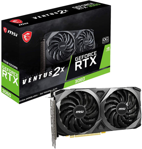 Gaming Geforce RTX 3060 12GB 15 Gbps GDRR6 192-Bit HDMI/DP Pcie 4 Torx Twin Fan Ampere OC Graphics Card