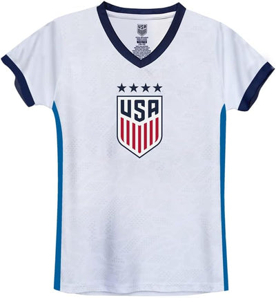 Official Licensed U.S. Soccer 4 Star USWNT Players Girl'S Game Day Shirts Football Tee Top