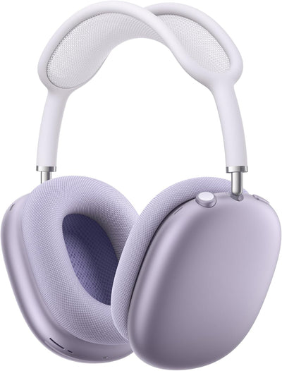 Airpods Max Wireless Over-Ear Headphones, Pro-Level Active Noise Cancellation, Transparency Mode, Personalized Spatial Audio - Purple with care+ (2 Years)