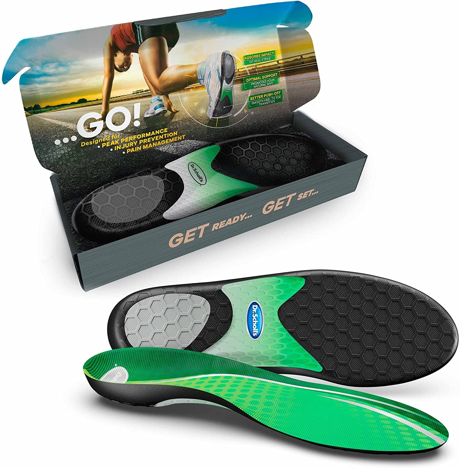 Performance Sized to Fit Running Insoles for Men & Women // Help Prevent Plantar Fasciitis, Shin Splints and Runner’S Knee