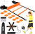 Pro Agility Ladder Soccer Kick Trainer Set 20Ft 12 Rung10 Cones and 4 Stakes Speed Agility Football Training Equipment with Carrying Bag