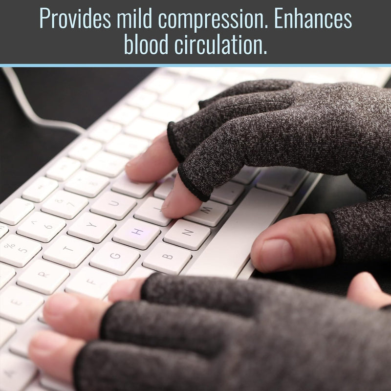 Arthritis Compression Gloves for Pain Relief, Reduces Swelling & Stiffness, FSA & HSA Eligible, Fits Men & Women, Joint Pain Relief, Large