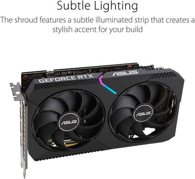 Dual NVIDIA Geforce RTX 3060 V2 OC Edition 12GB GDDR6 Gaming Graphics Card (Pcie 4.0, 12GB GDDR6 Memory, HDMI 2.1, Displayport 1.4A, 2-Slot, Axial-Tech Fan Design, 0Db Technology)