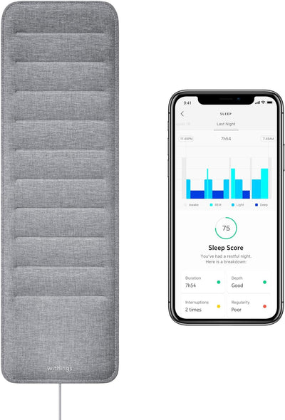 Sleep - Sleep Tracking Pad under the Mattress with Sleep Cycle Analysis