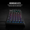 K55 CORE RGB Membrane Wired Gaming Keyboard – Quiet, Responsive Switches – Spill Resistance – Ten-Zone RGB – Media Keys – Icue Compatible – QWERTY NA – PC, Mac – Gray