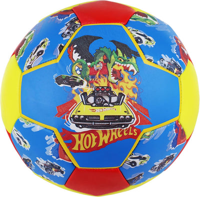 Hot Wheels Size 3 Soccer Ball, Monster Challenge Kids Mini Soccer Ball, Multi