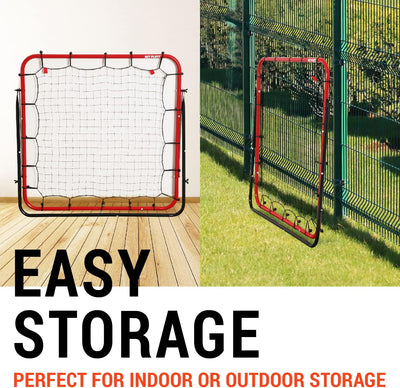 Soccer Rebounder Kickback Football Rebound Net (Adjustable Angle) Portable Easy Setup