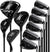 0211Z Complete Golf Club Set - 10 Club Beginner Golf Set with Driver, Fairway, Hybrid, Irons, and Putter with Senior, Ladies, or Regular Flex Graphite Shafts with or without  Premium Stand Bag