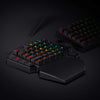 K585 DITI One-Handed RGB Mechanical Gaming Keyboard, 42 Keys Type-C Professional Gaming Keypad W/Upgraded Hot-Swappable Socket, 7 Onboard Macro Keys & Detachable Wrist Rest