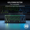 Huntsman Mini 60% Analog Optical Gaming Keyboard with Adjustable Actuation, Rapid Trigger Mode, RGB Lighting - Portable 60% Form Factor