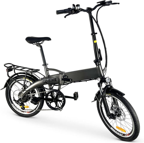 Comfygo Futuro Electric Bike,Lightweight Folding Motor Ebikes,Electric Bicycle for Adults,Bicicleta Electrica Para Adultos,Road City Bike,350 W 20 * 1.95 Fat Tire E Bikes,7 Speed Shifter,22 Mph Ebike