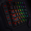 K585 DITI One-Handed RGB Mechanical Gaming Keyboard, 42 Keys Type-C Professional Gaming Keypad W/Upgraded Hot-Swappable Socket, 7 Onboard Macro Keys & Detachable Wrist Rest