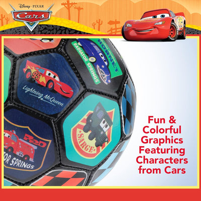 Disney Pixar Cars Soccer Ball, Youth Kids Mini Soccer Ball, Multi, Size 3