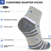 6 Pack Mens Ankle Athletic Socks Cushioned Running Sports Cotton Quarter Socks