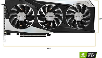 Geforce RTX 3060 Gaming OC 12G (REV2.0) Graphics Card, 3X WINDFORCE Fans, 12GB 192-Bit GDDR6, GV-N3060GAMING OC-12GD Video Card