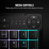 K55 CORE RGB Membrane Wired Gaming Keyboard – Quiet, Responsive Switches – Spill Resistance – Ten-Zone RGB – Media Keys – Icue Compatible – QWERTY NA – PC, Mac – Gray