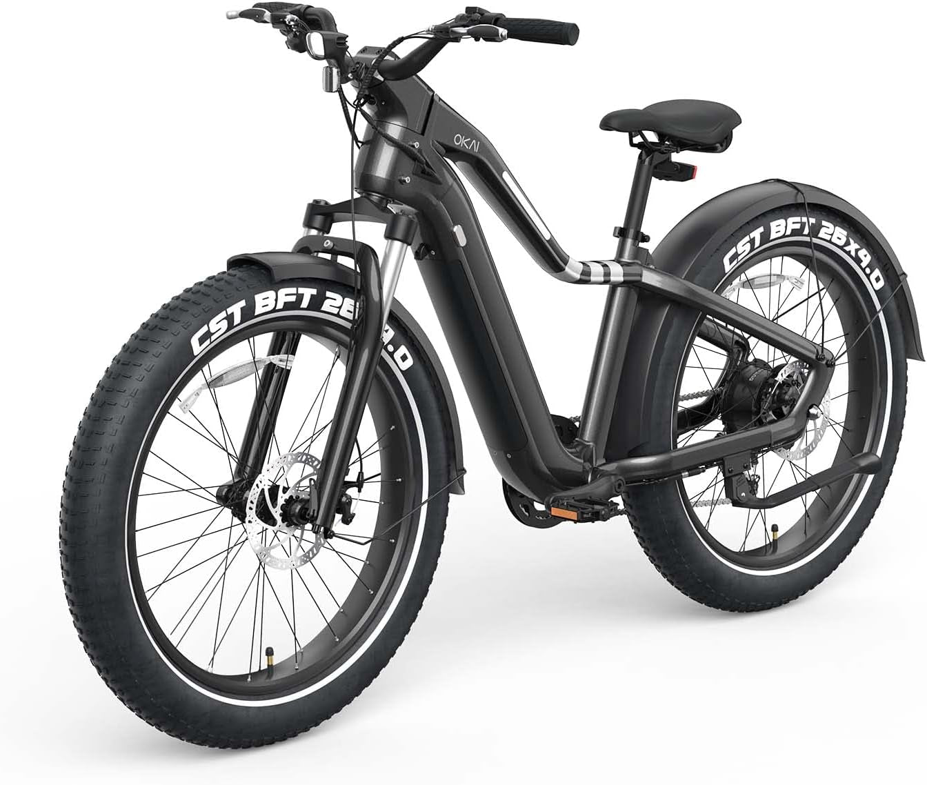 Ranger Electric Bike, 45 Miles Fat Tire Ebike with Suspension Fork, 28Mph Power by 1000W Motor, 8-Speed Drivetrain, All Terrain Electric Bike for Adults, 705.6Wh Removable Battery Heavy-Duty Bike