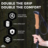 Lightweight Aircraft-Grade Aluminum Trekking Poles with Extended down Grip plus Tip Kit