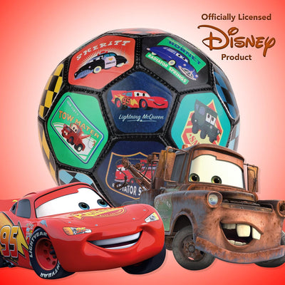 Disney Pixar Cars Soccer Ball, Youth Kids Mini Soccer Ball, Multi, Size 3