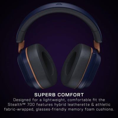 Stealth 700 Wireless Multiplatform Amplified Gaming Headset for Xbox Series X|S, Xbox One, PC, PS5, & Mobile – 60Mm Speakers, A.I. Noise-Cancelling Mic, Bluetooth. 80-Hr Battery – Cobalt