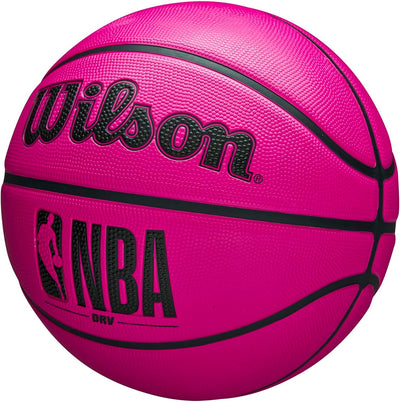 NBA DRV Outdoor Basketball with Pump - Pink, Size 5-27.5"