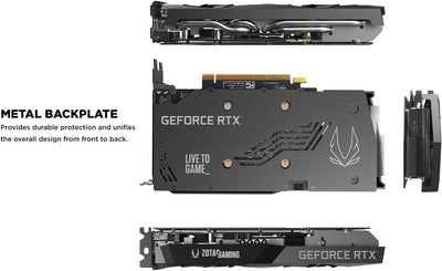 Gaming Geforce RTX 3060 Twin Edge OC 12GB GDDR6 192-Bit 15 Gbps PCIE 4.0 Graphics Card, Icestorm 2.0 Cooling, Active Fan Control, Freeze Fan Stop ZT-A30600H-10M