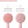 PMD Clean Pro RQ - Smart Facial Cleansing Device with Silicone Brush & Rose Quartz Gemstone