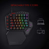 K585 DITI One-Handed RGB Mechanical Gaming Keyboard, 42 Keys Type-C Professional Gaming Keypad W/Upgraded Hot-Swappable Socket, 7 Onboard Macro Keys & Detachable Wrist Rest