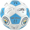 Official Manchester City FC Soccer Ball with Player Signatures and Player Numbers, Size 5