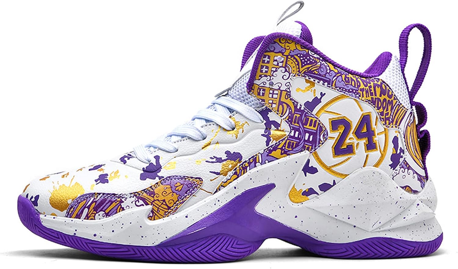 Men'S Basketball Shoes Fashion Printed Sneakers