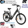 Soleil Lightweight Electric Motorized Bike, Step through E-Bike 7 Speed Shimano, Pedal Assist, Thumb Throttle, City E-Bikes for Men, and Women 48V 500W Motor 30 Mile Range for Adults, by Gobike