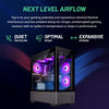 Azure Gaming PC Desktop – AMD Ryzen 7 7700X 4.5 Ghz, NVIDIA RTX 4070, 1TB NVME SSD, 32GB DDR5 RAM RGB, 650W Gold PSU, 360Mm AIO, 11AC Wi-Fi, Windows 11 Home 64-Bit,Black