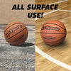 Indoor/Outdoor Rubber Basketballs - Six Pack of Size 6 or Size 7 Balls with Pump & Carrying Bag - Choose Your Size