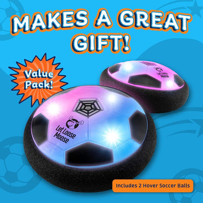 Hover Soccer Ball, Set of 2 LED Soccer Ball Toys, Gifts for 8 Year Old Boys, Toys for 7 Year Old Boys, Birthday Gifts for Boys, Boys Toys for Age 4-6, Fun Toys for Boys and Girls