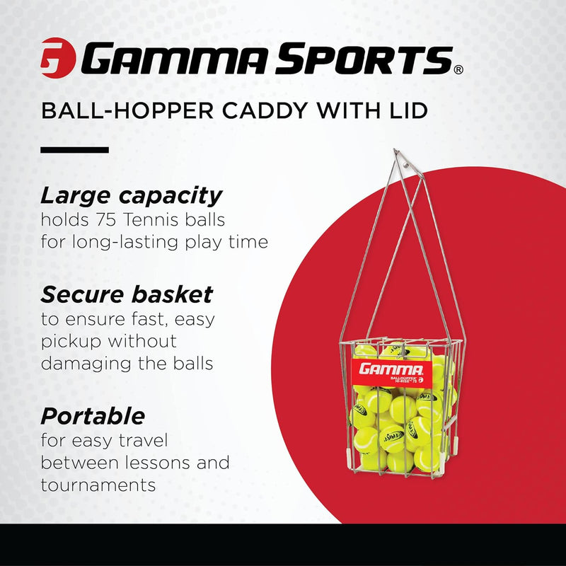 Tennis Ball Hopper, Tennis Hopper for Easy Pick Up, Carrying, and Storage, Durable, Convenient, Heavy-Duty Construction in Multiple Sizes and Colors