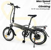 Comfygo Futuro Electric Bike,Lightweight Folding Motor Ebikes,Electric Bicycle for Adults,Bicicleta Electrica Para Adultos,Road City Bike,350 W 20 * 1.95 Fat Tire E Bikes,7 Speed Shifter,22 Mph Ebike