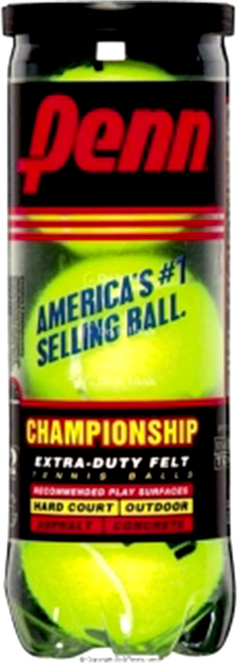 Championship Tennis Balls - Extra Duty Felt Pressurized Tennis Balls