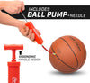 Indoor/Outdoor Rubber Basketballs - Six Pack of Size 6 or Size 7 Balls with Pump & Carrying Bag - Choose Your Size