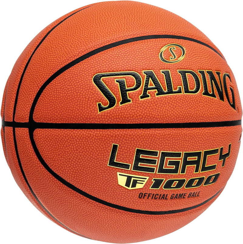 TF-1000 Indoor Game Basketballs, Premium Composite Leather, High School & College Approved - 29.5", 28.5"