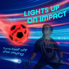 Glow in the Dark Soccer Ball | Light up Indoor/Outdoor Soccer Ball with 2 LED Lights | Pre-Installed Batteries | Fun Gift for Teens