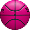 NBA DRV Outdoor Basketball with Pump - Pink, Size 5-27.5"