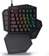 K585 DITI One-Handed RGB Mechanical Gaming Keyboard, 42 Keys Type-C Professional Gaming Keypad W/Upgraded Hot-Swappable Socket, 7 Onboard Macro Keys & Detachable Wrist Rest