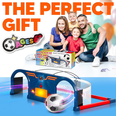 Soccer Trainer Ball Set, Soccer Roundabout Sport Games Gifts | Foot-Eye Coordination Hand-Eye, Football Exercises Agility Training