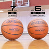 Indoor/Outdoor Rubber Basketballs - Six Pack of Size 6 or Size 7 Balls with Pump & Carrying Bag - Choose Your Size