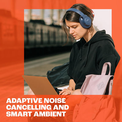 TUNE 770NC - Adaptive Noise Cancelling with Smart Ambient Wireless Over-Ear Headphones, Bluetooth 5.3, up to 70H Battery Life with Speed Charge, Lightweight, Comfortable & Foldable Design (Black)