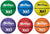 Multicolor Basketballs (Set of 6)