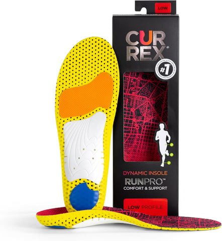 Runpro Insoles for Running Shoes – Arch Support Inserts to Help Reduce Fatigue, Prevent Injuries & Boost Performance – for Men & Women – Low Arch, Medium