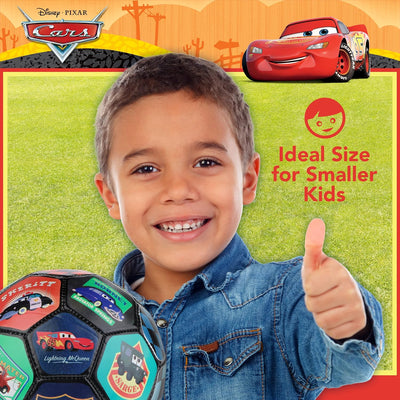 Disney Pixar Cars Soccer Ball, Youth Kids Mini Soccer Ball, Multi, Size 3