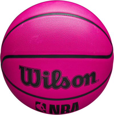 NBA DRV Outdoor Basketball with Pump - Pink, Size 5-27.5"